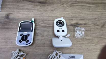 GHB Babyphone UU24, Monitor mit Kamera 2,4 GHz Nachtsicht, I38508