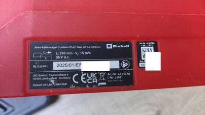 Einhell GP-LC 36/35 Li Akku-Kettensäge solo (4501780)