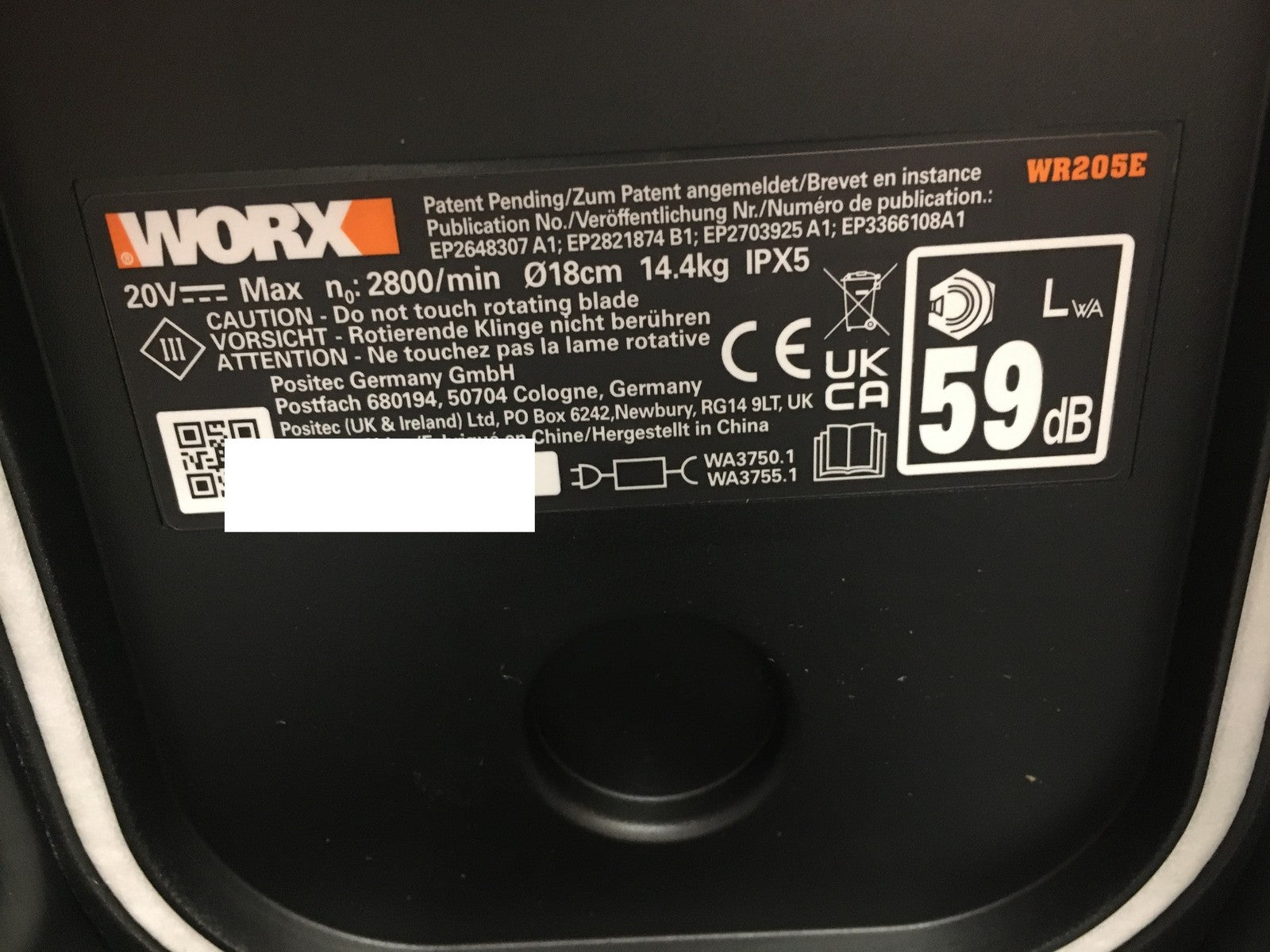 WORX Landroid Vision M550 Mähroboter ohne Begrenzungskabel WR205E, I38187