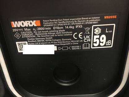 WORX Landroid Vision M550 Mähroboter ohne Begrenzungskabel WR205E, I38187