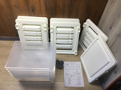Cetomo Schubladenbox, 5 Schubladen, Aufbewahrungsturm mit Rollen, I39880