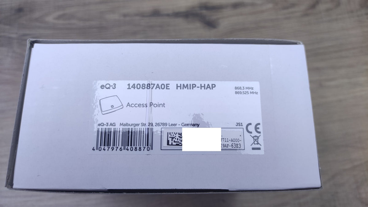 Homematic HMIP-HAP Control Access Point Gateway 140887A0, I40871