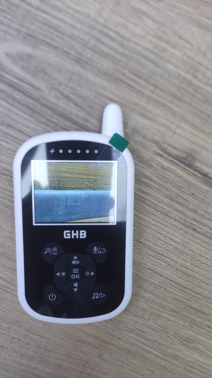 GHB Babyphone UU24, Monitor mit Kamera 2,4 GHz Nachtsicht, I38515