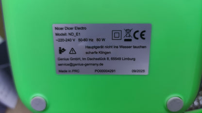 Genius Nicer Dicer ND_E1 Elektro-Gemüseschneider 25 tlg, I39602
