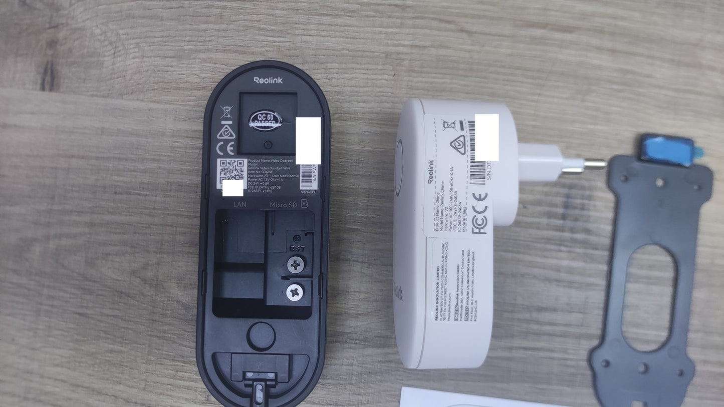 Reolink Video Doorbell WiFi Video-Türklingel mit Chime, I38596