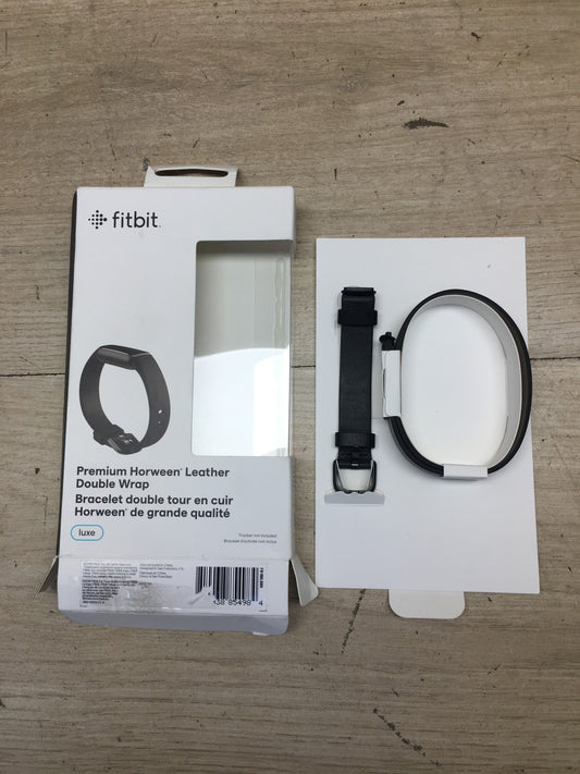 Fitbit Luxe Horween Leather Armband, schwarz, I39182