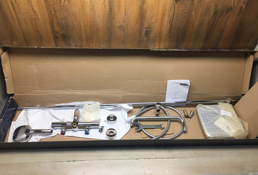 GROHE Vitalio 250 Duschsystem mit Badewannenarmatur 26984001, I41033