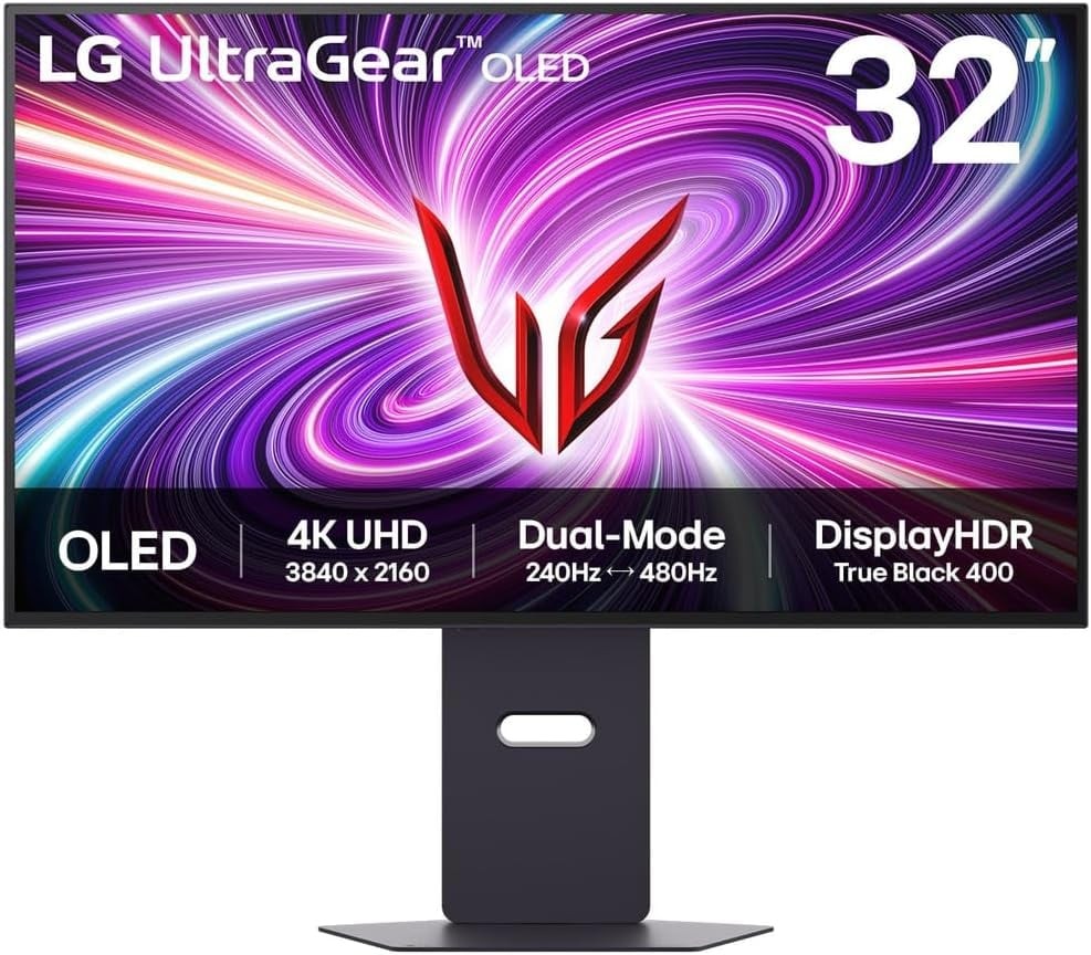 LG UltraGear OLED 4K 32GS95UV-B Monitor 31.46" 3840x2160 HDR NVIDIA G-Sync 240Hz