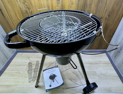 HAMSON YORK Compact Plus Holzkohlegrill Kugelgrill Barbecue Grillfläche Ø 53 cm