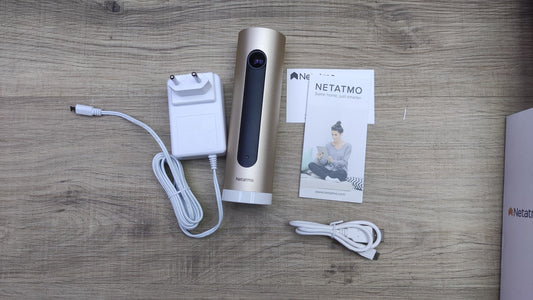Netatmo Smart Indoor Überwachungskamera NSC01-AMZ innen mit Halterung, I34564