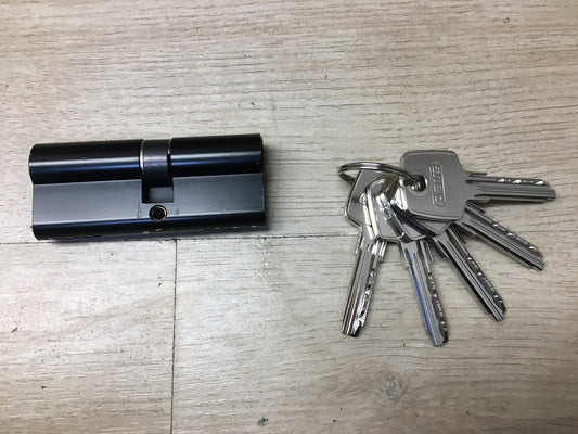 ABUS Profil-Zylinder D6XBL 35/40 mit Codekarte und 5 Schlüsseln, I38334