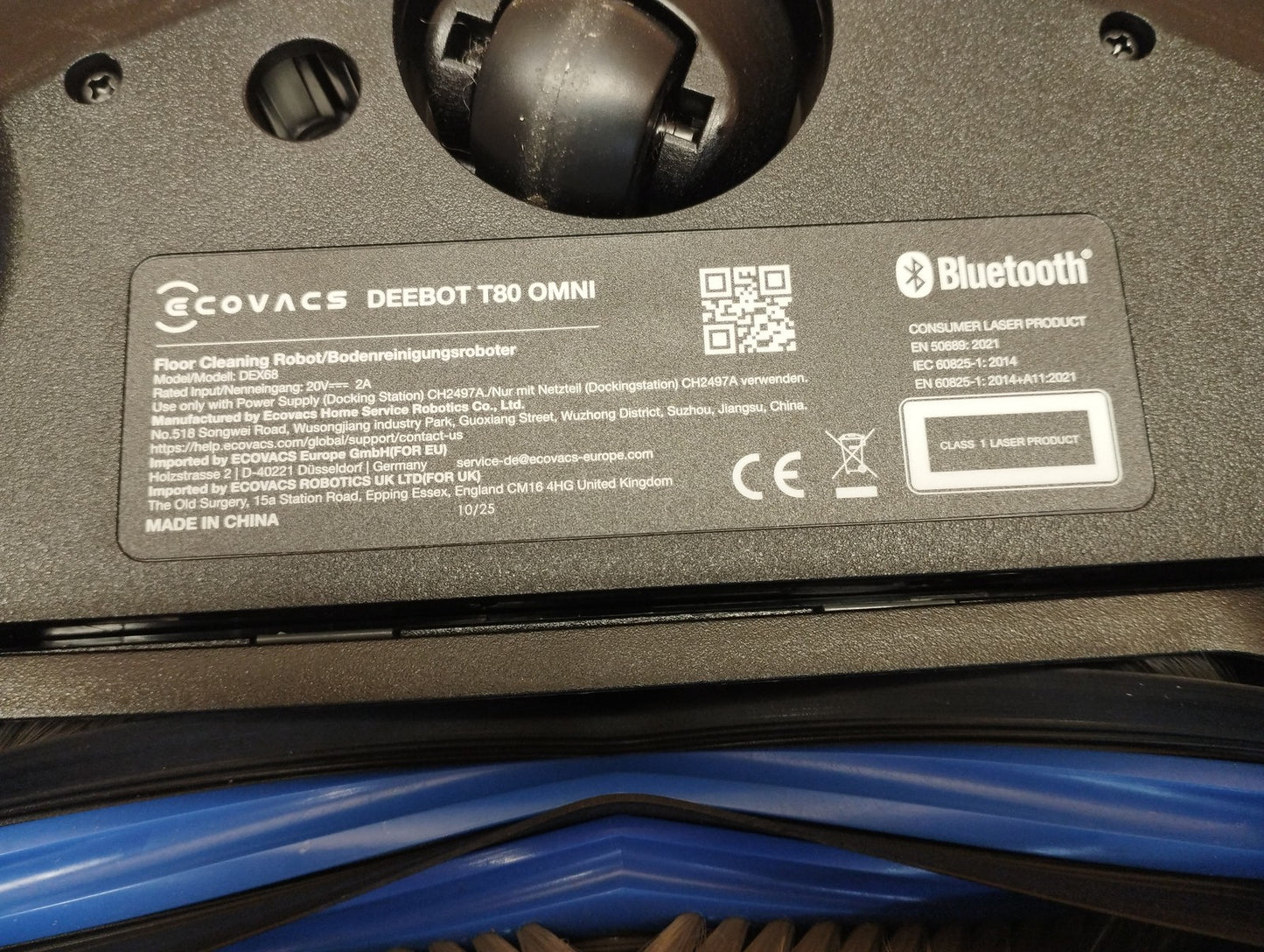 Ecovacs Deebot T80 Omni Saugroboter mit Wischfunktion DEX68, schwarz, I39459