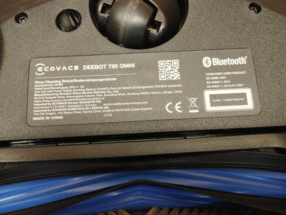 Ecovacs Deebot T80 Omni Saugroboter mit Wischfunktion DEX68, schwarz, I39459