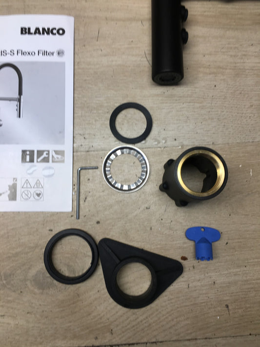 BLANCO CATRIS-S Flexo Filter Küchenarmatur, Wasserhahn, schwarz matt, I39260