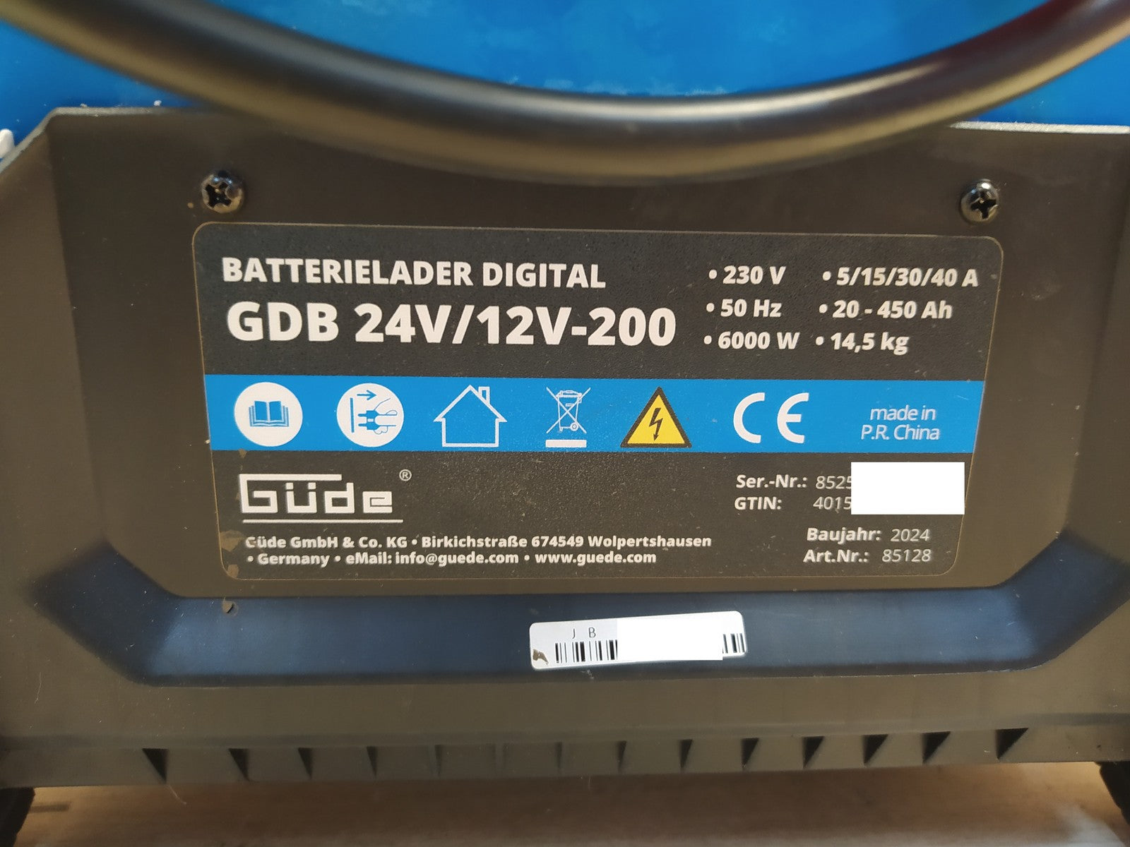 Güde 85128 Batterielader Digital GDB 24V/12V-200, I37465