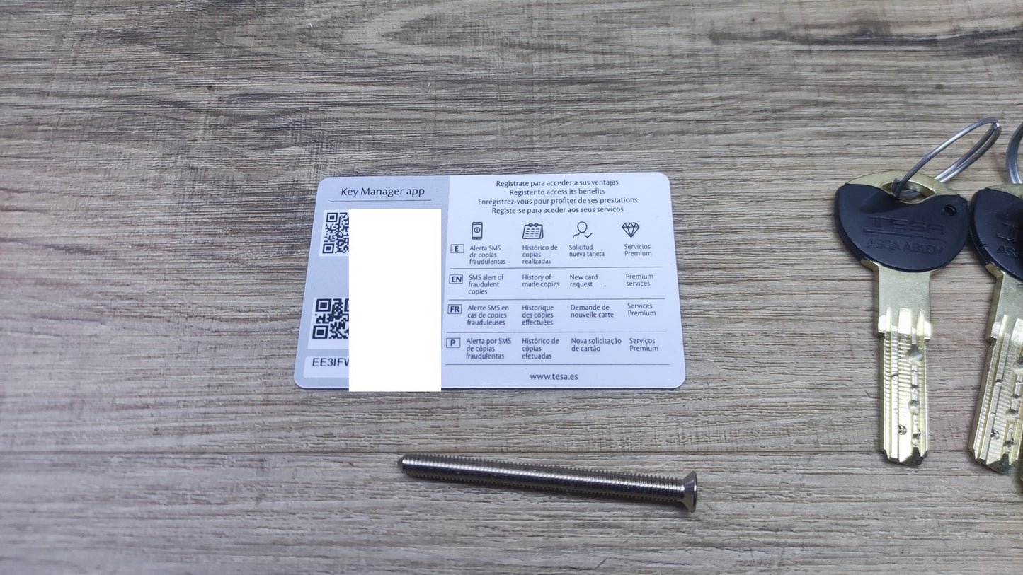 Tesa Assa Abloy TX853030N Europrofilzylinder TX80, 85 x 30 mm, I38148
