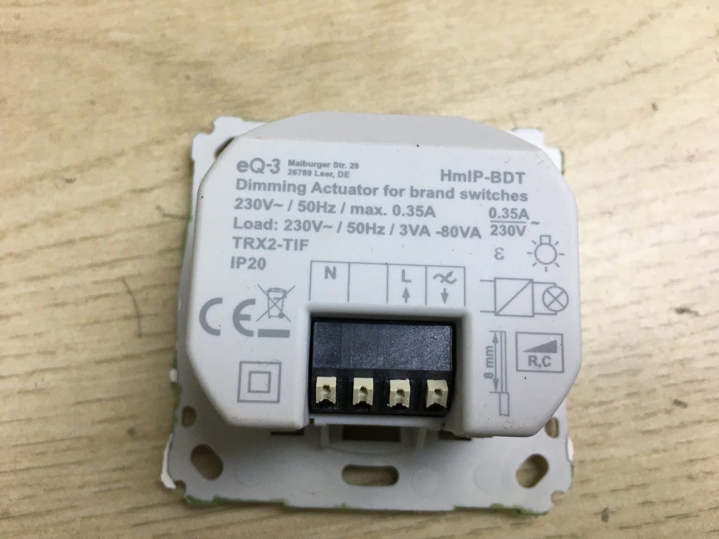 Homematic IP HmIP-BDT Dimmaktor für Markenschalter 143166A0 I33822