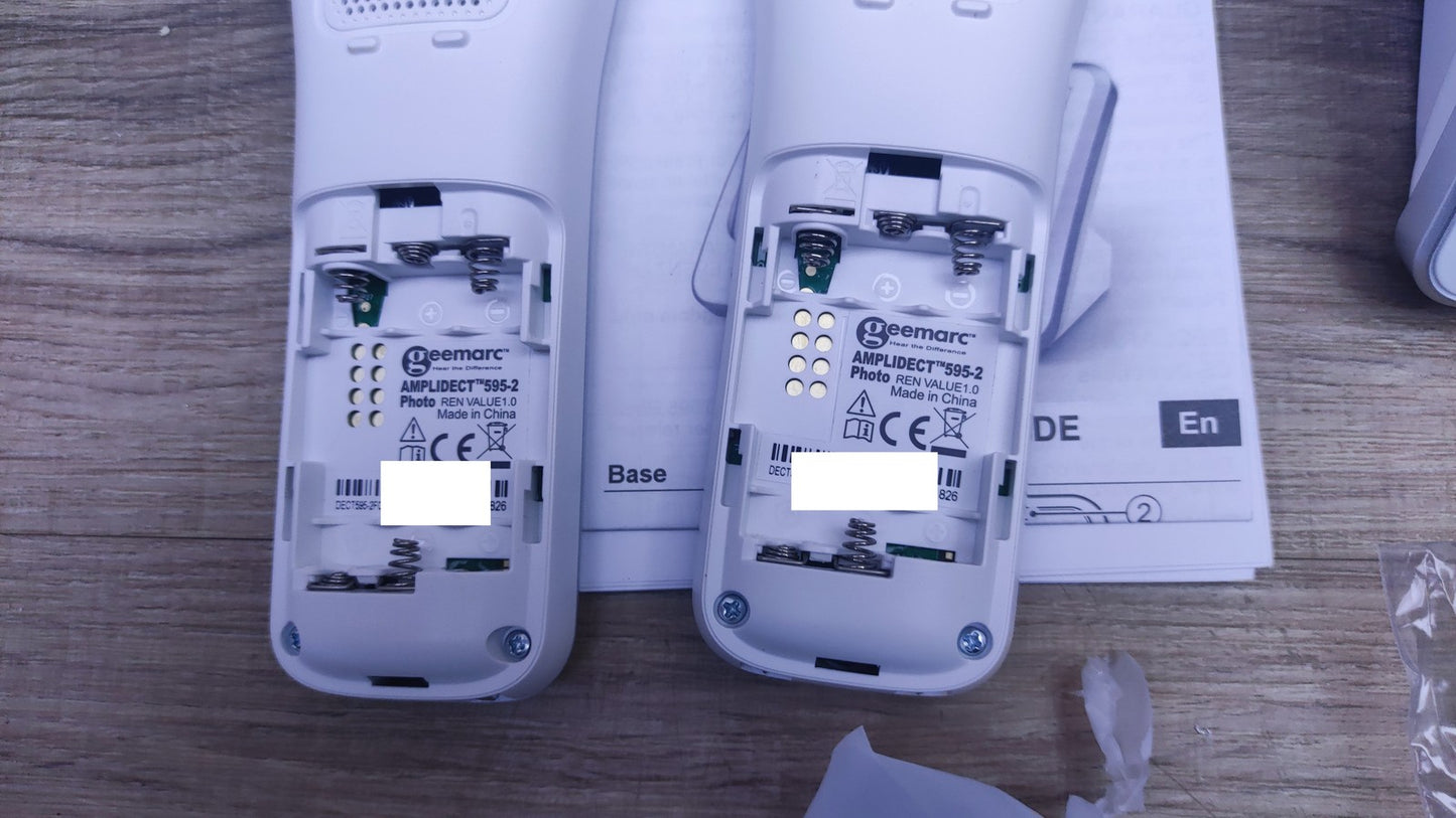 Geemarc AmpliDECT 595 DUO 2 schnurlose Schwerhörigentelefone I36105