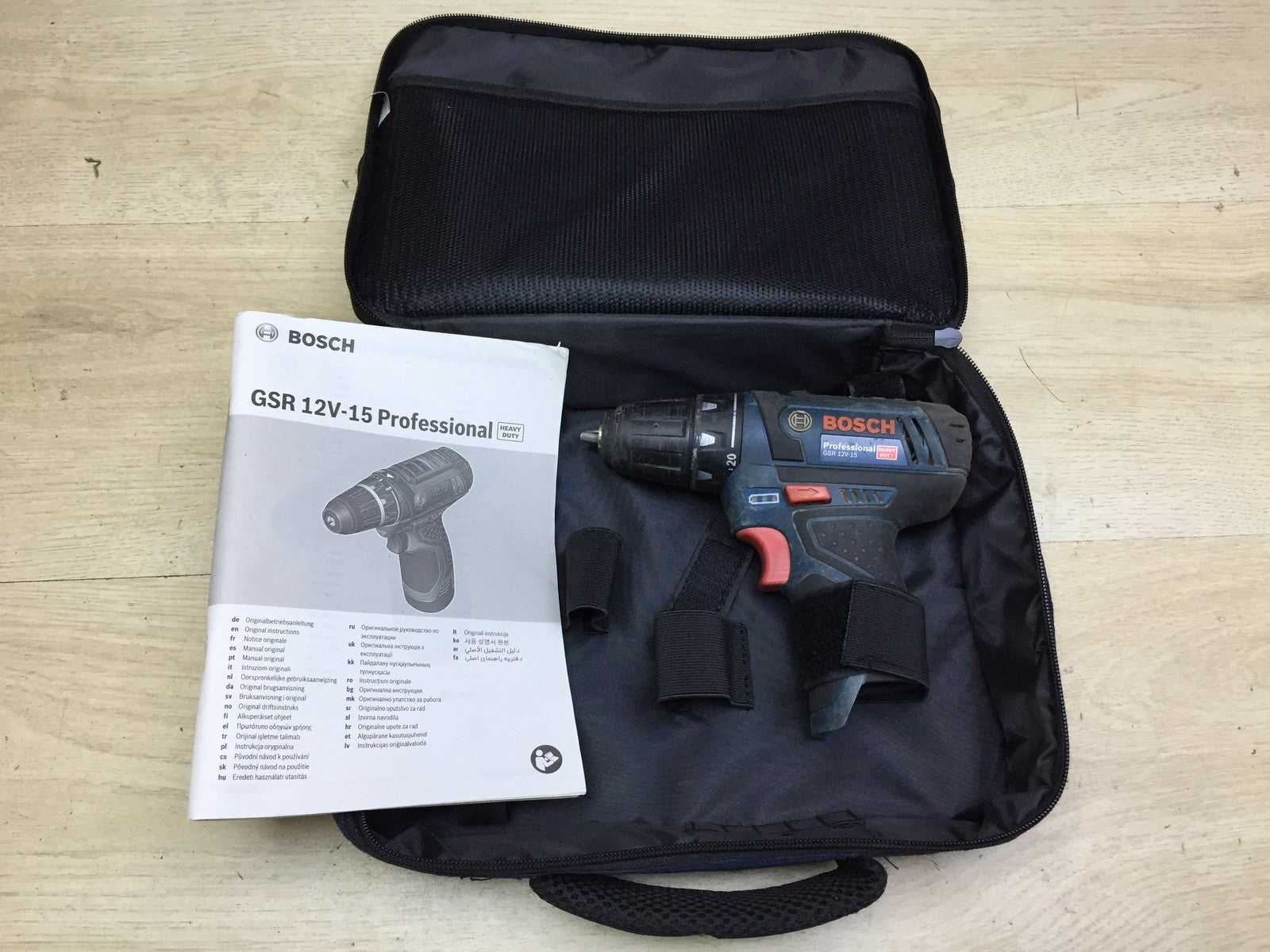 Bosch Professional GSR 12V-15 Akku-Bohrschrauber SOLO, I34232