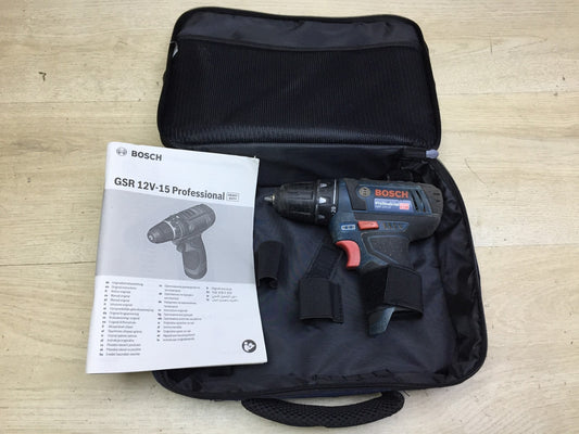 Bosch Professional GSR 12V-15 Akku-Bohrschrauber SOLO, I34232