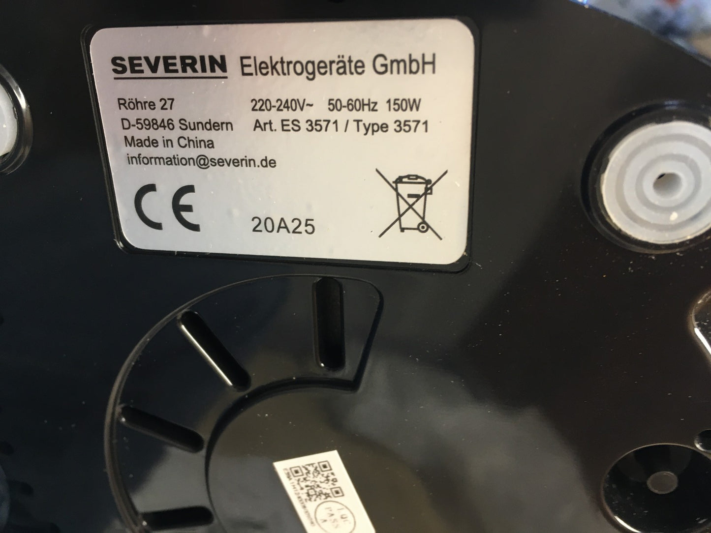Severin Slow Juicer ES 3571 Entsafter für Saft, Sorbet, Eis, Marmelade, I36696