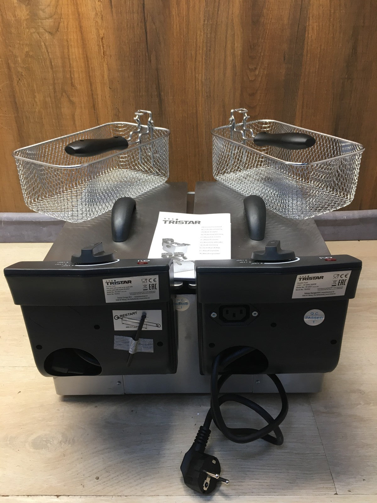 Tristar FR-6937 Doppel-Fritteuse, 6 L, 2x 1800 W, I36165