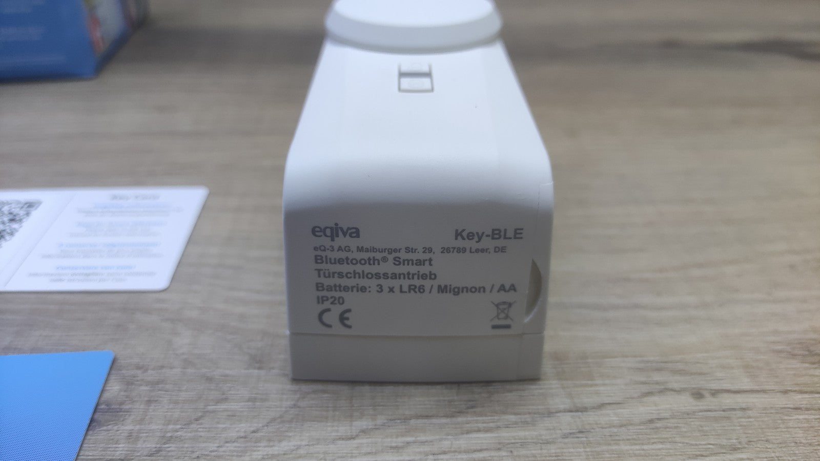 eQ-3 Eqiva Bluetooth Smart Türschlossantrieb, Türschloss weiß (142950A0), I39248