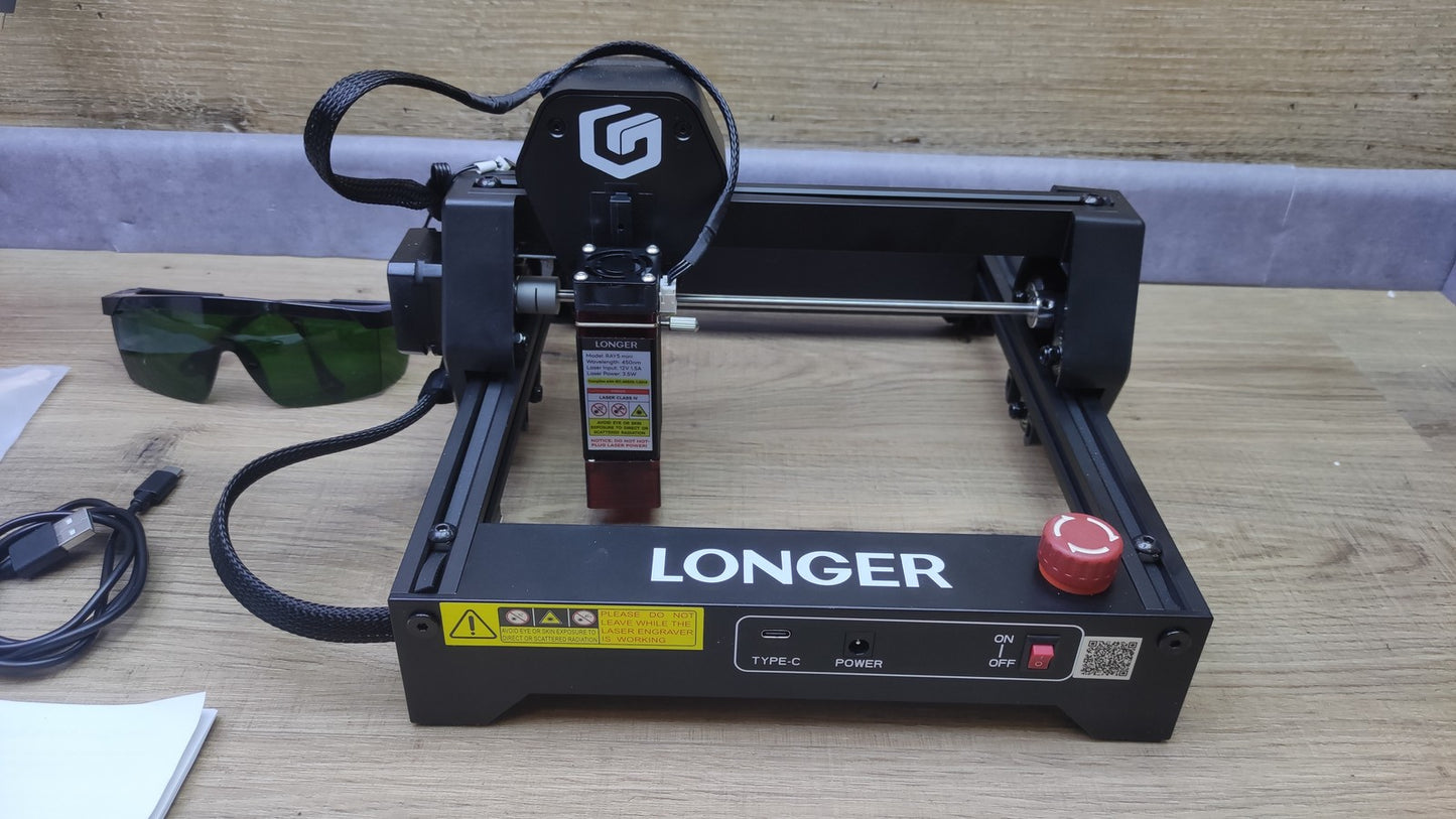 LONGER Ray5 mini Lasergraviermaschine, 3,5 W Laserleistung, I39570