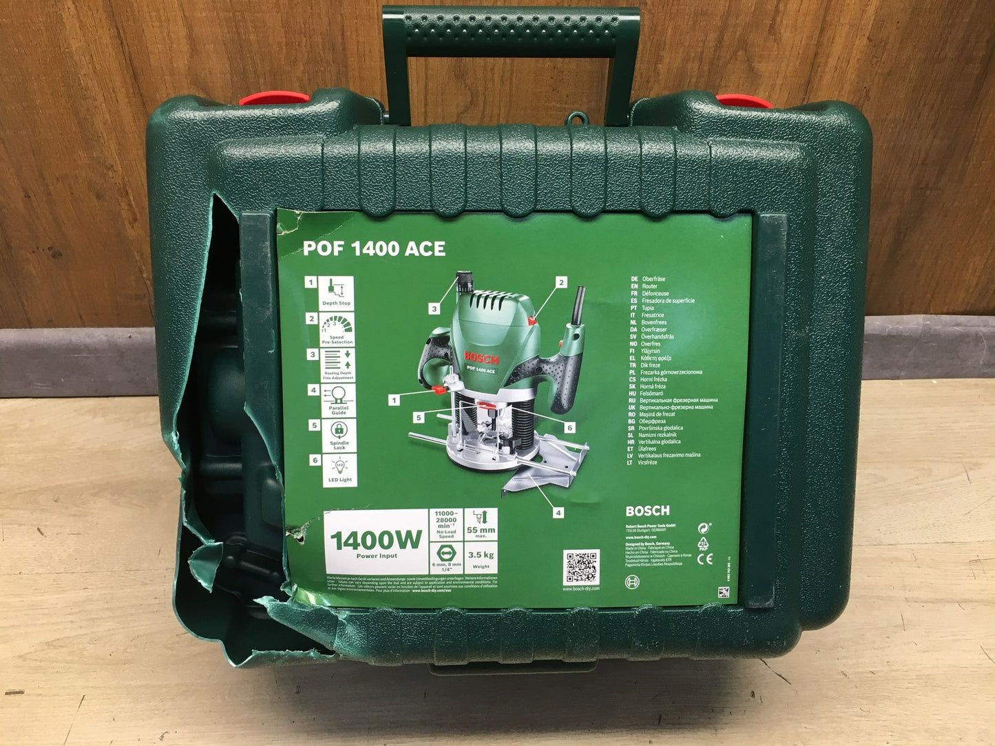 Bosch DIY POF 1400 ACE Elektro-Oberfräse, I40051