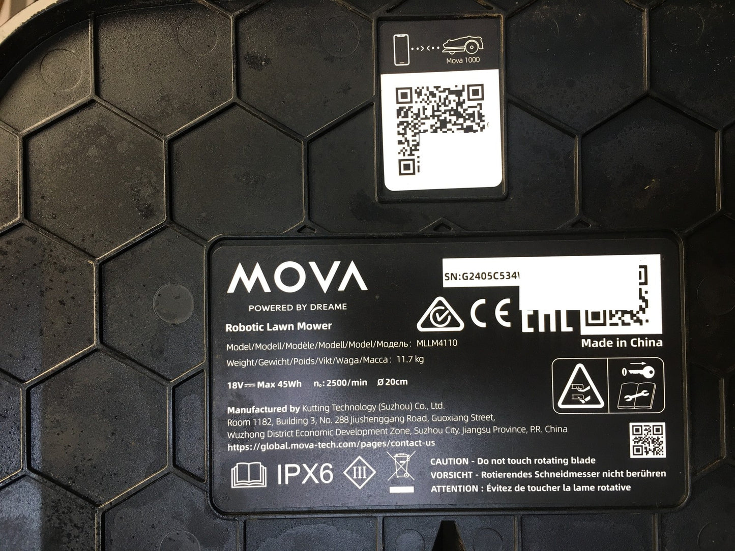 Dreame Mova 1000 Mähroboter (MLLM4110) bis 1.000 m² 3D-LiDAR kabellos, I38987