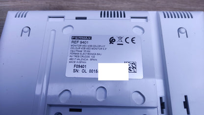 Fermax FER9401 Video-Türsprechanlage Inneneinheit, 4,3-Zoll-Farbmonitor, I36113