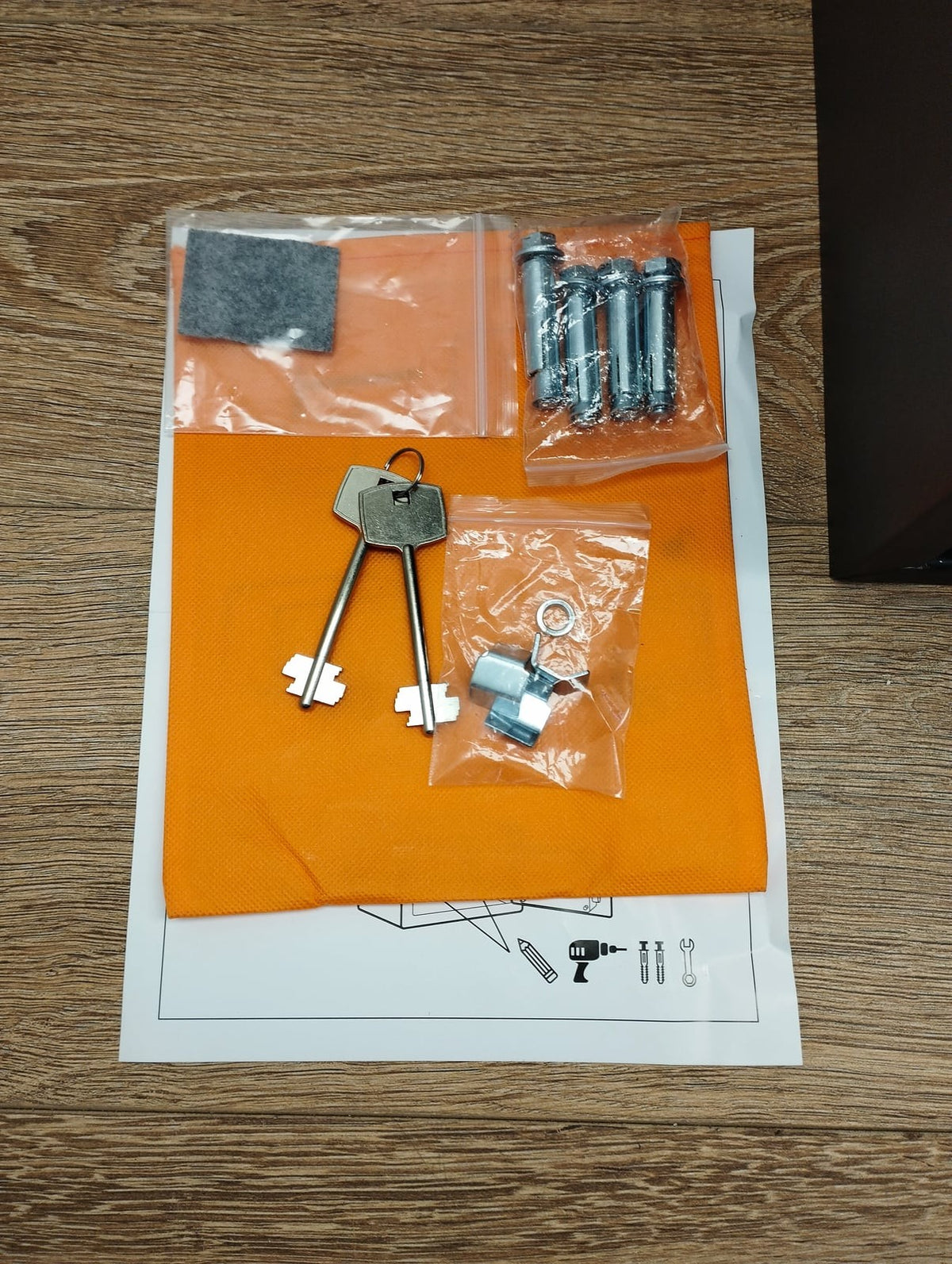 Brihard Business Tresor Safe mit Schlüssel-Schloss 60L