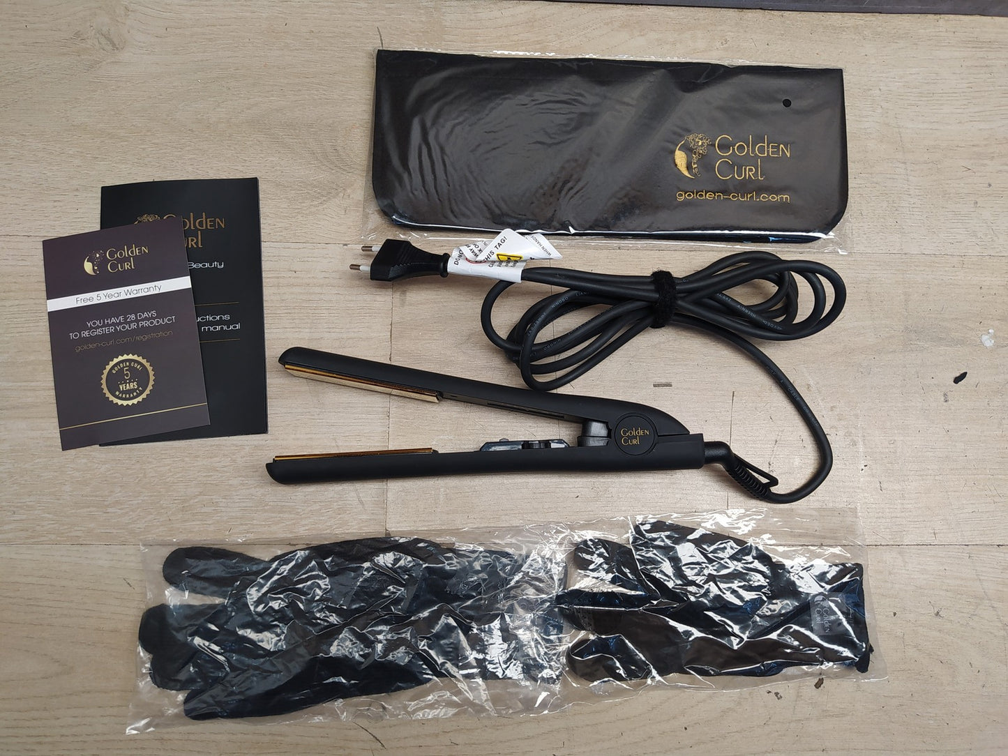 Golden Curl GL829 Glätteisen Schwarz, I39018