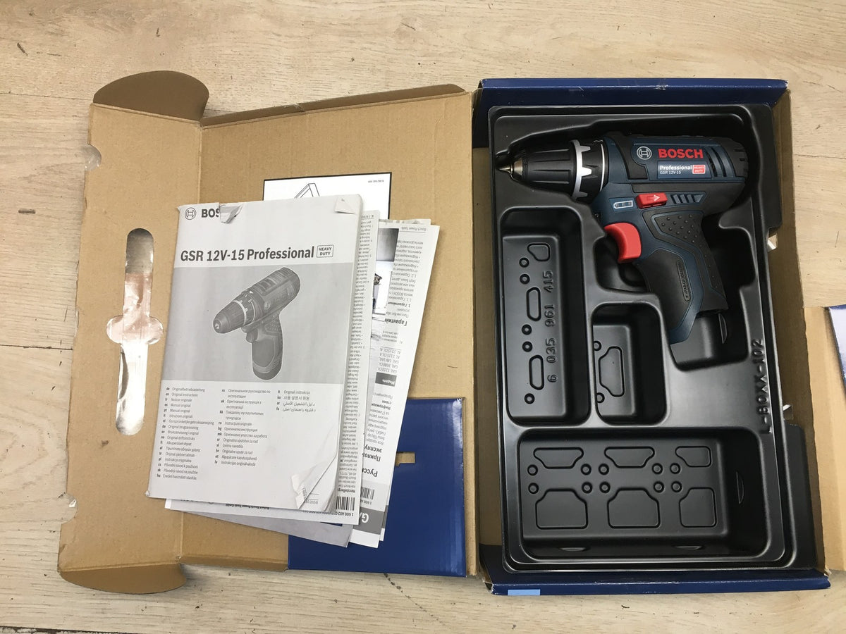 Bosch Professional GSR 12V-15 Akku-Bohrschrauber SOLO, I41026