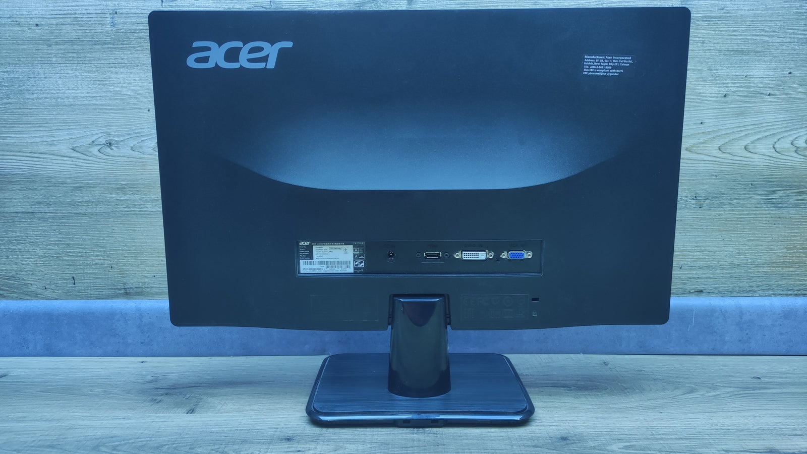 Acer G226HQLIbid Monitor 21.5" FHD 1920x1080 TN HDMI VGA DVI 60Hz 2ms (GtG)