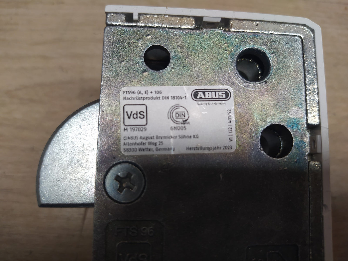 ABUS Fenster-Zusatzsicherung FTS106, Fensterschloss mit Zahlencode, I37227