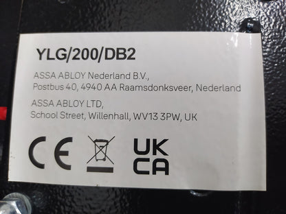 Yale Elektronischer Tresor YLG/200/DB2, Schwarz, I35112