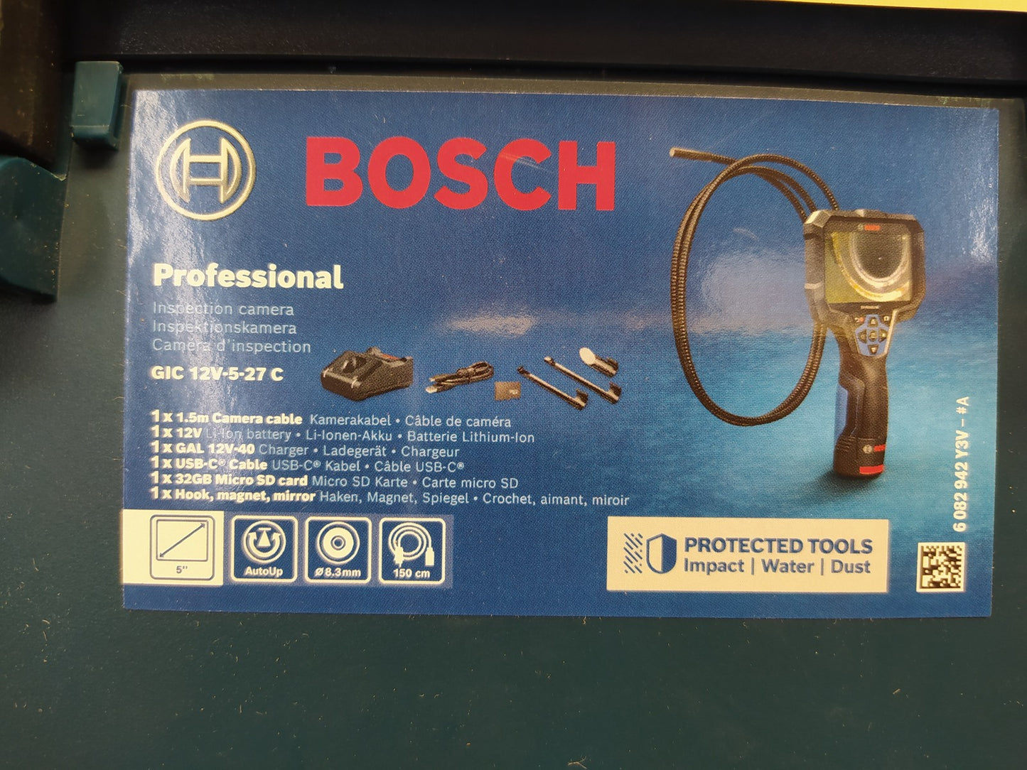 Bosch Professional GIC 12V-5-27 C Akku-Inspektionskamera inkl. Akku, I38314
