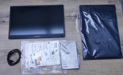 ASUS ZenScreen MB165B Monitor 15.6" HD ready 1366x768 TN-Panel USB schwarz