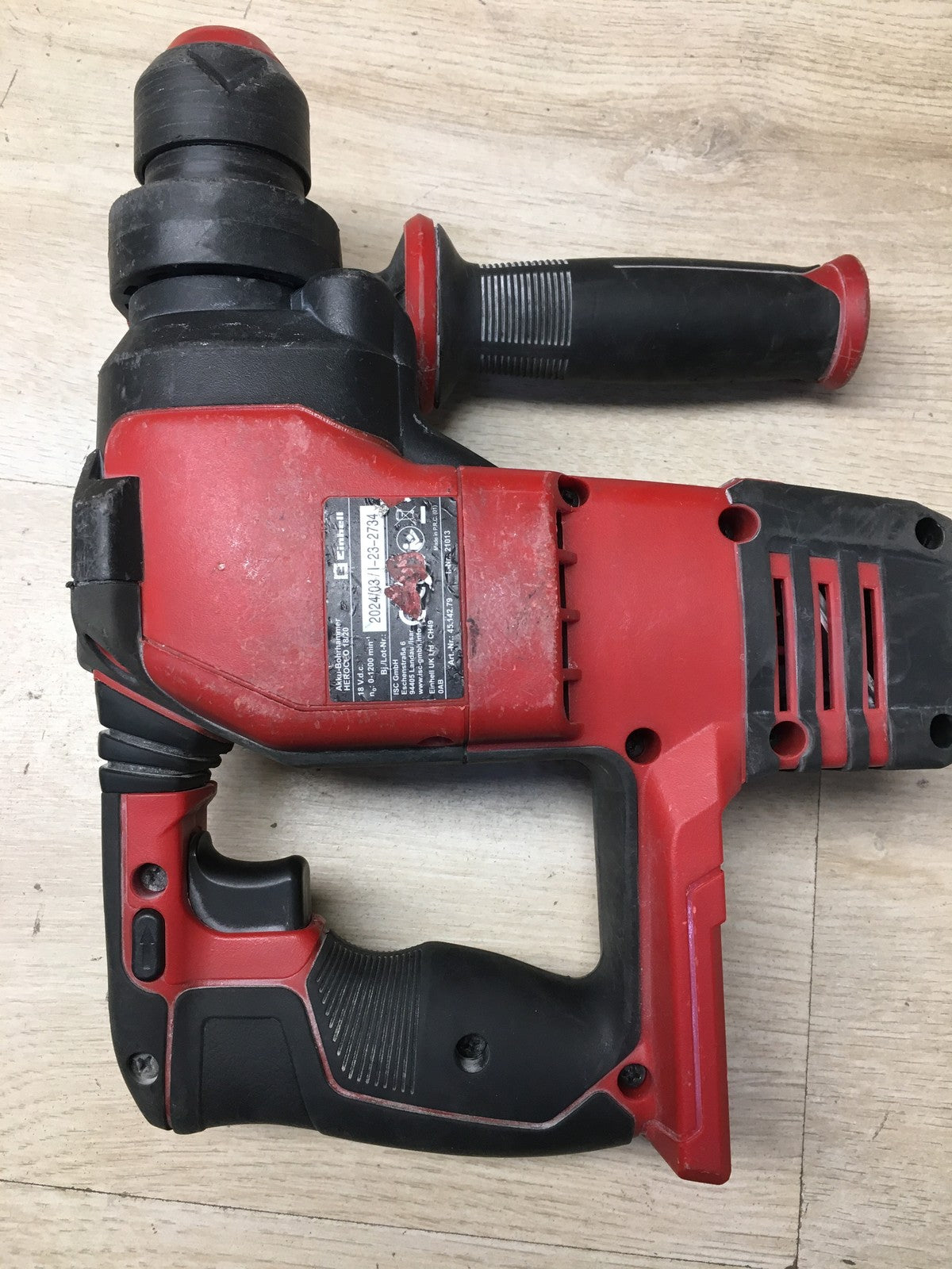 Einhell Herocco Akku-Bohr-/Meißelhammer 2.2J SDS-Plus SOLO inkl. Koffer, I38326