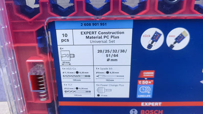 Bosch EXPERT Construction Material PC Plus Universal Lochsäge-Set 10-tlg. I38029