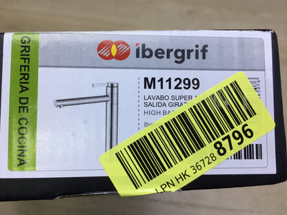 IBERGRIF W11299 Wasserhahn Bad Hoch-Waschtischarmatur chrom I30665