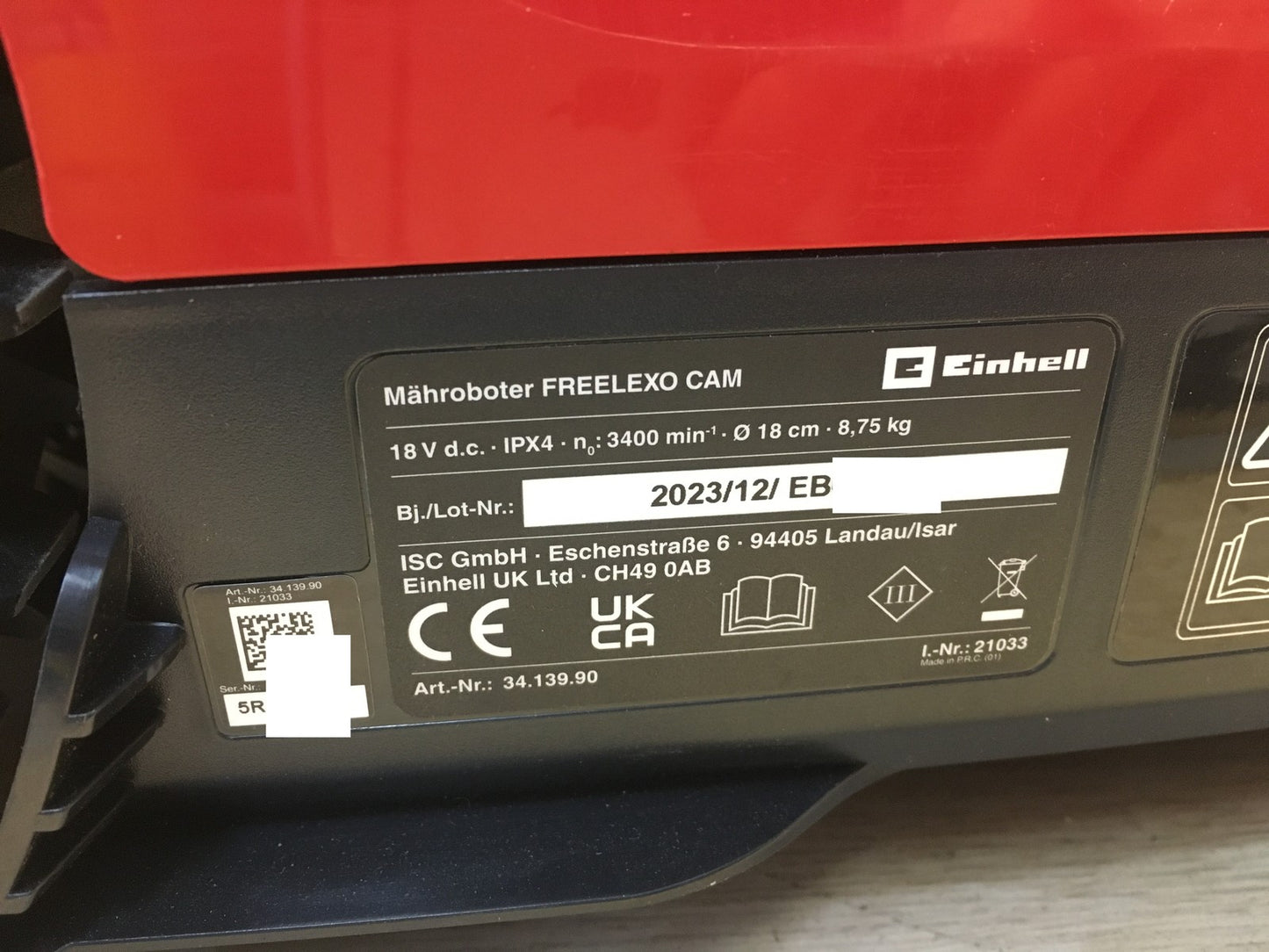 Einhell Freelexo CAM 500 Mähroboter (3413990), I38136