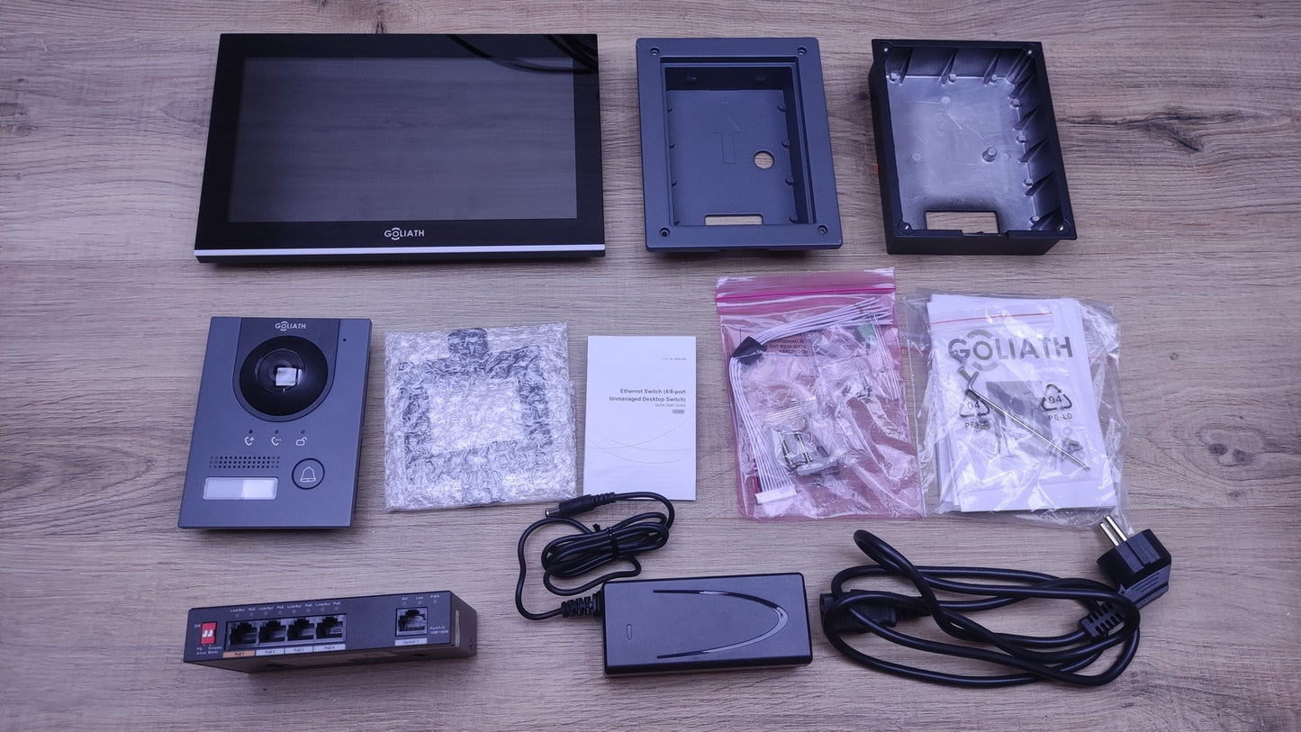 Goliath AV-IPS-106 Video-Türsprechanlage unterputz 10 Zoll schwarz I34518
