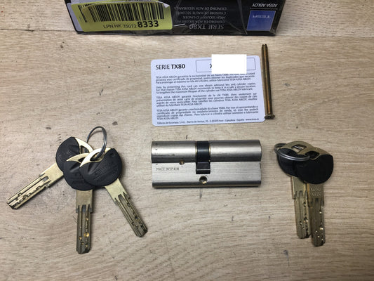 Tesa Assa Abloy TX853030N Europrofilzylinder TX80, 85 x 30 mm, I37070