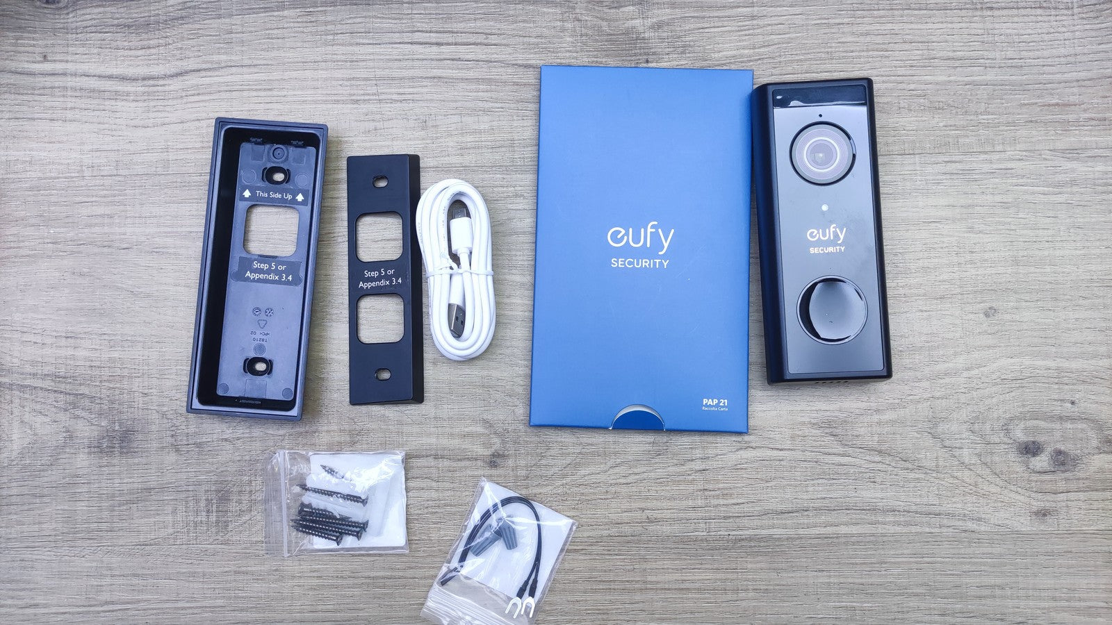eufy Security zusätzliche kabellose Video-Türklingel Akku 2K HD, I36103