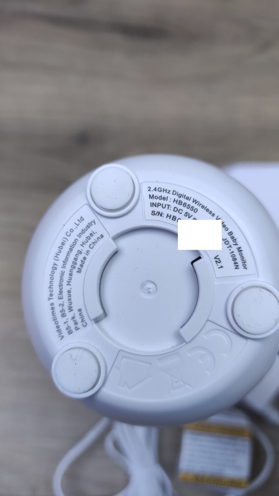 HelloBaby HB6550 Babyphone mit Kamera 5 Zoll, weiß, I40991