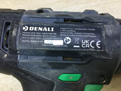 Denali AHD5278B Akku-Schlagbohrer 18 V (20 V max.), inkl. 2 Akkus, I30621