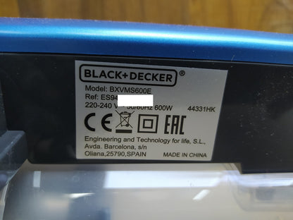 Black+Decker BXVMS600E Stielstaubsauger, ES9480030B Besenreiniger, 600 W, I35033