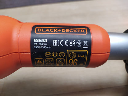 Black+Decker Akku-Rasentrimmer BCSTA536 solo, 36V, Schnittbreite 33 cm, I35945